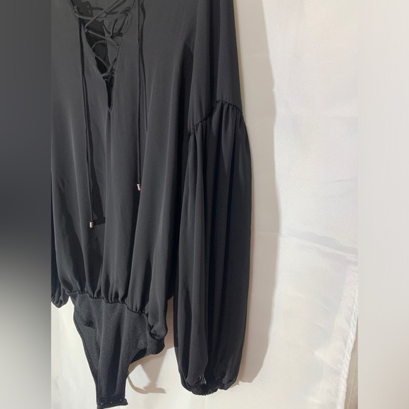 Zara black, long sleeve, body suit, top size M - Picture 6 of 9